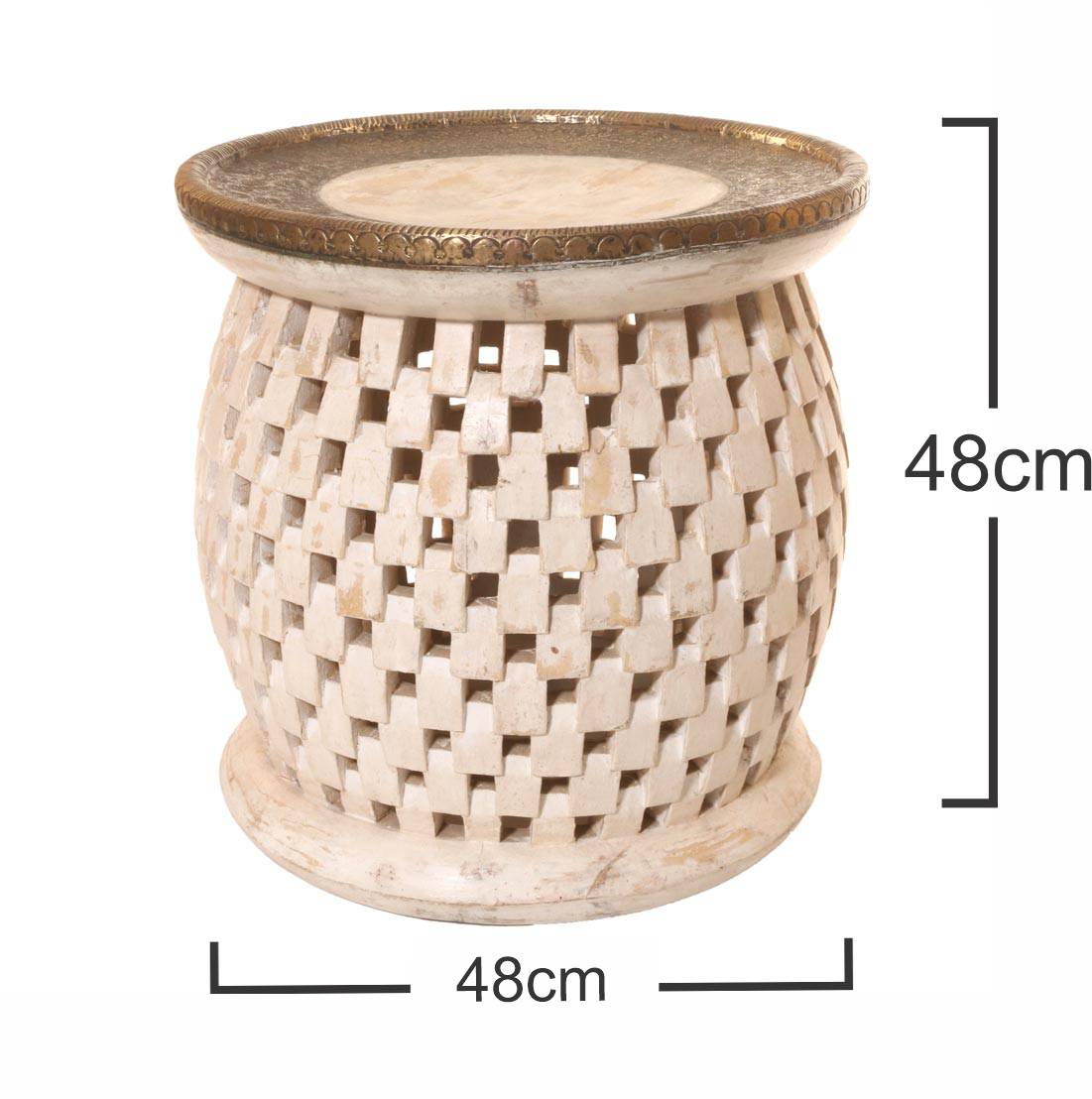 BARREL STYLE CUTTING WORK SIDE TABLE/STOOL