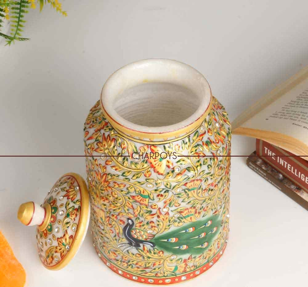Marble Painted Designer Jar / Vase