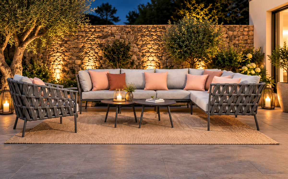 Outdoor Modular Patio Sofa Set | Sectional Sofa, Lounge Chairs & Tables