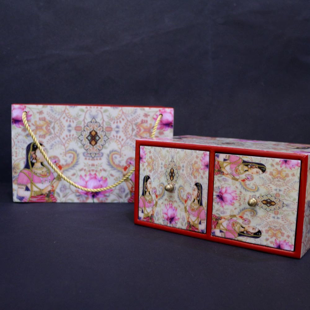 WOOD PRINTED DRY FRUIT BOX