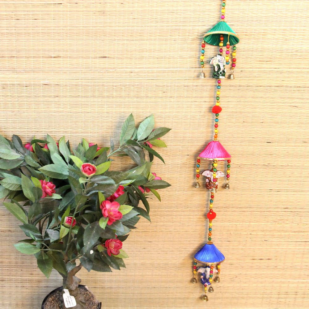 Handcrafted 3 Inch Deep Latkan – Traditional Hanging Diya Decor