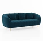 Quilted Channel Back 3 Seater Sofa