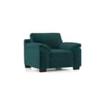 Modern 1 Seater Sofa | Plush Upholstered Armchair with Rolled Arms-Shivora Crafts