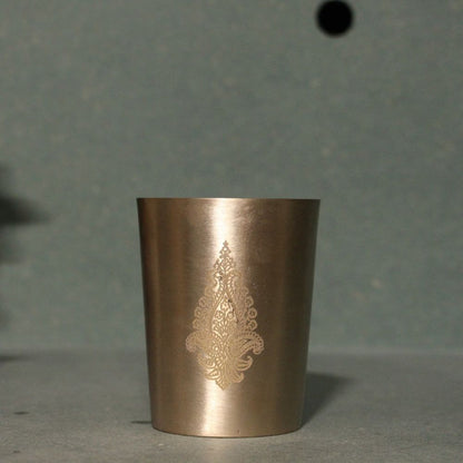 Handcrafted Kansa Glass – Traditional Bronze Drinking Tumbler