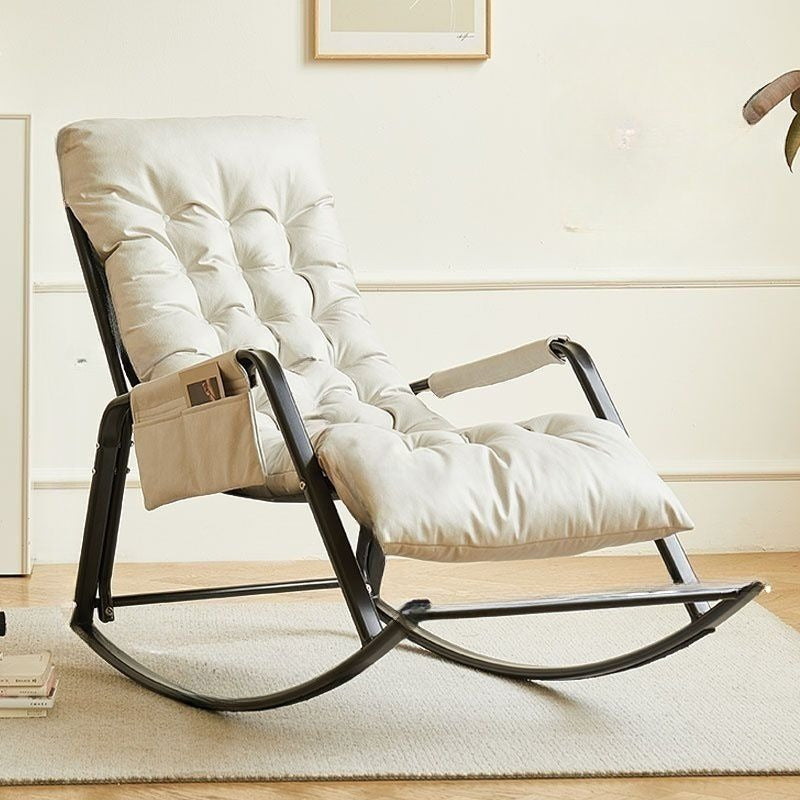 Outdoor Rocking Lounge Chair – Cushioned Reclining Patio Chair