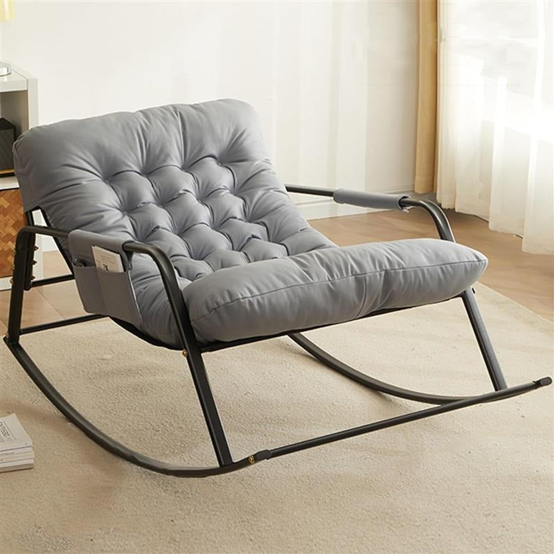 Outdoor Rocking Lounge Chair – Cushioned Reclining Patio Chair