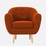 Elegant Button Tufted Accent Armchair