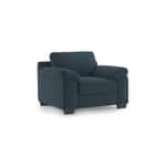 Modern 1 Seater Sofa | Plush Upholstered Armchair with Rolled Arms-Shivora Crafts