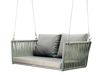 Woven Hanging Swing Chair – Outdoor Rope Hammock Loveseat