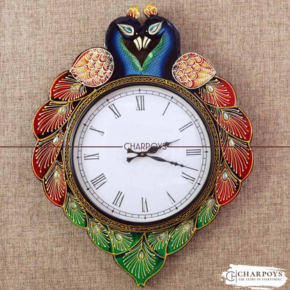 Peacock Design Wall Clock