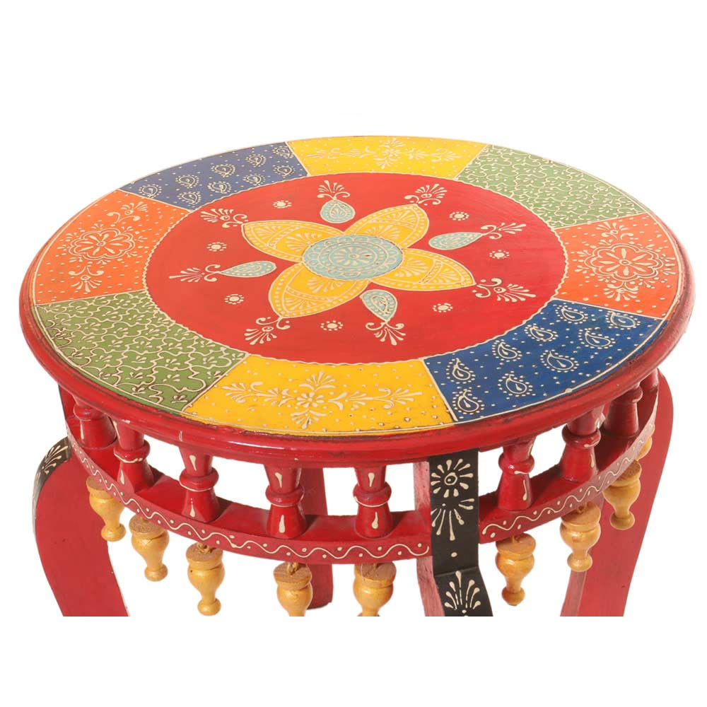 Wooden Ghanti Stool 18*18*18