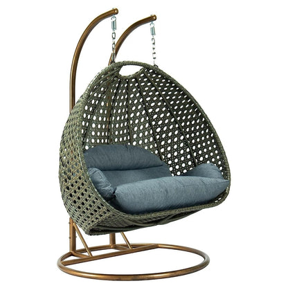 Outdoor Hanging Egg Chair with Stand | Woven Cocoon Lounge Chair