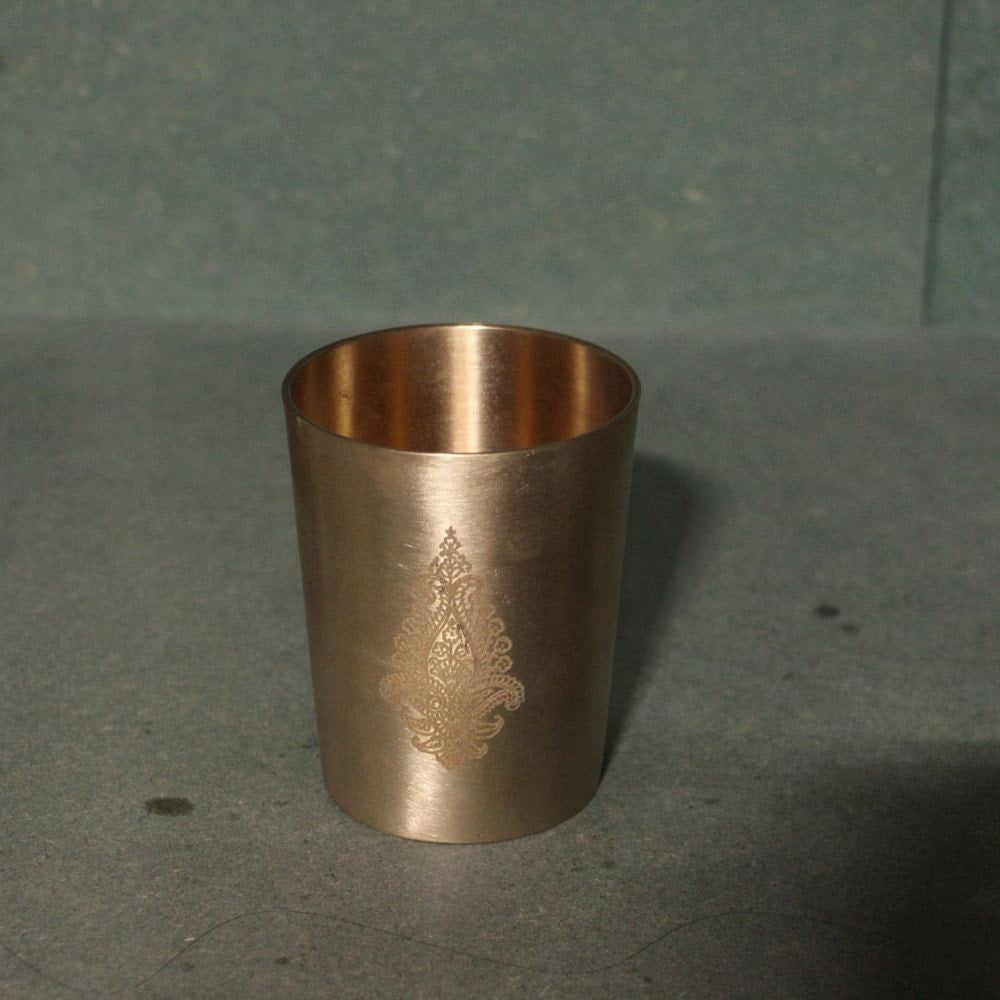 Handcrafted Kansa Glass – Traditional Bronze Drinking Tumbler
