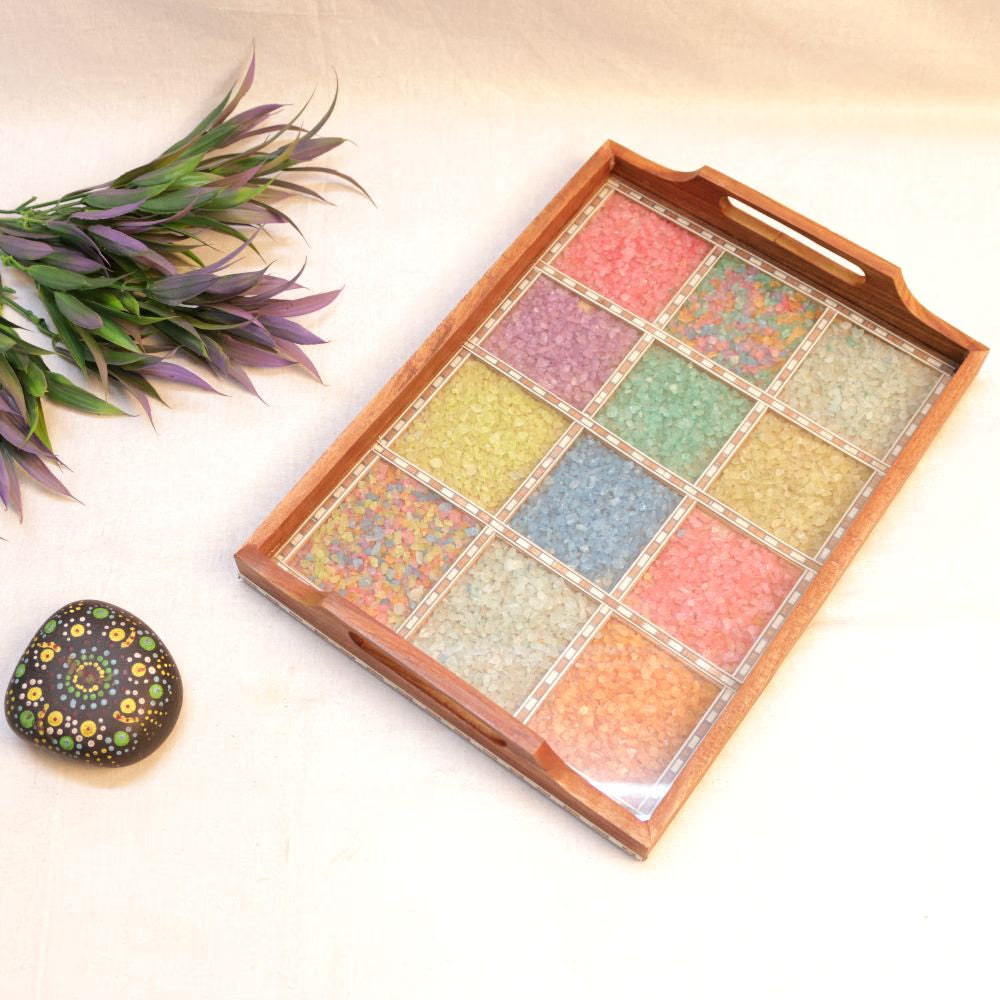 6x12 Wooden Mota Gemstone Tray