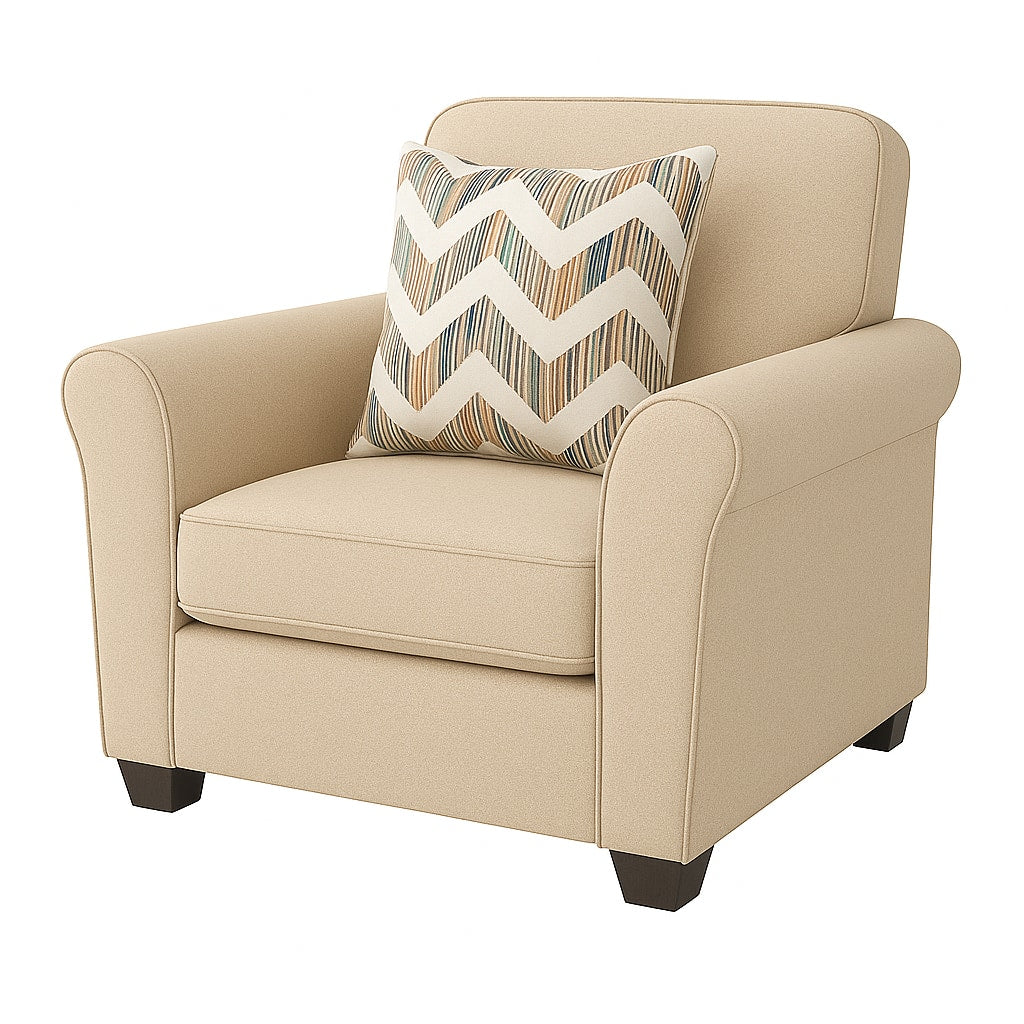 Modern Upholstered Accent Armchair