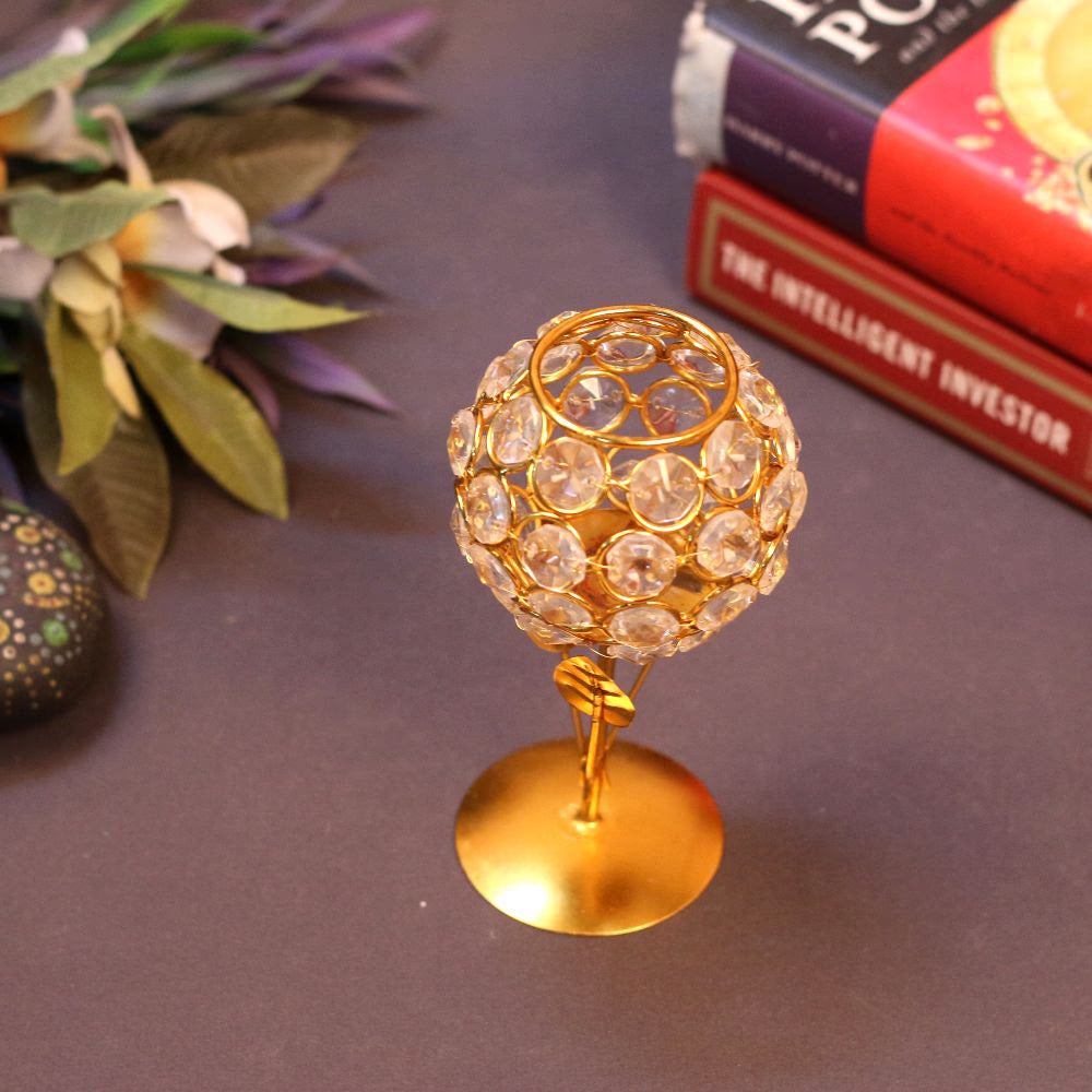 Crystal Glass Akhand Jyot Diya