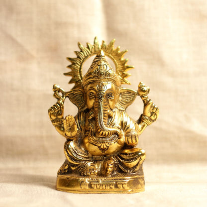 Metal Golden Ganesha