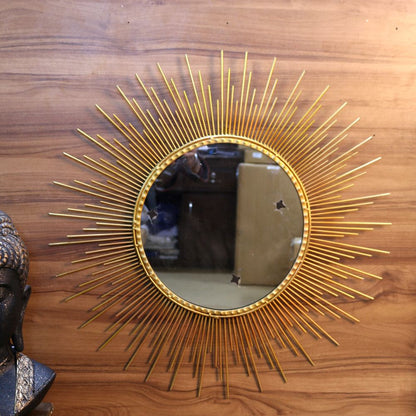 Iron Sun Wall Mirror