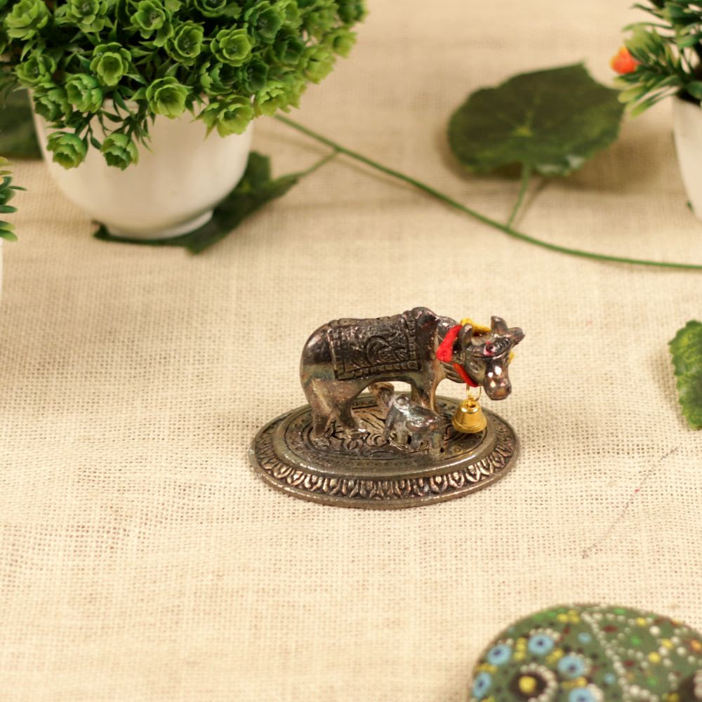 Metal Silver Kamdhenu (Small)