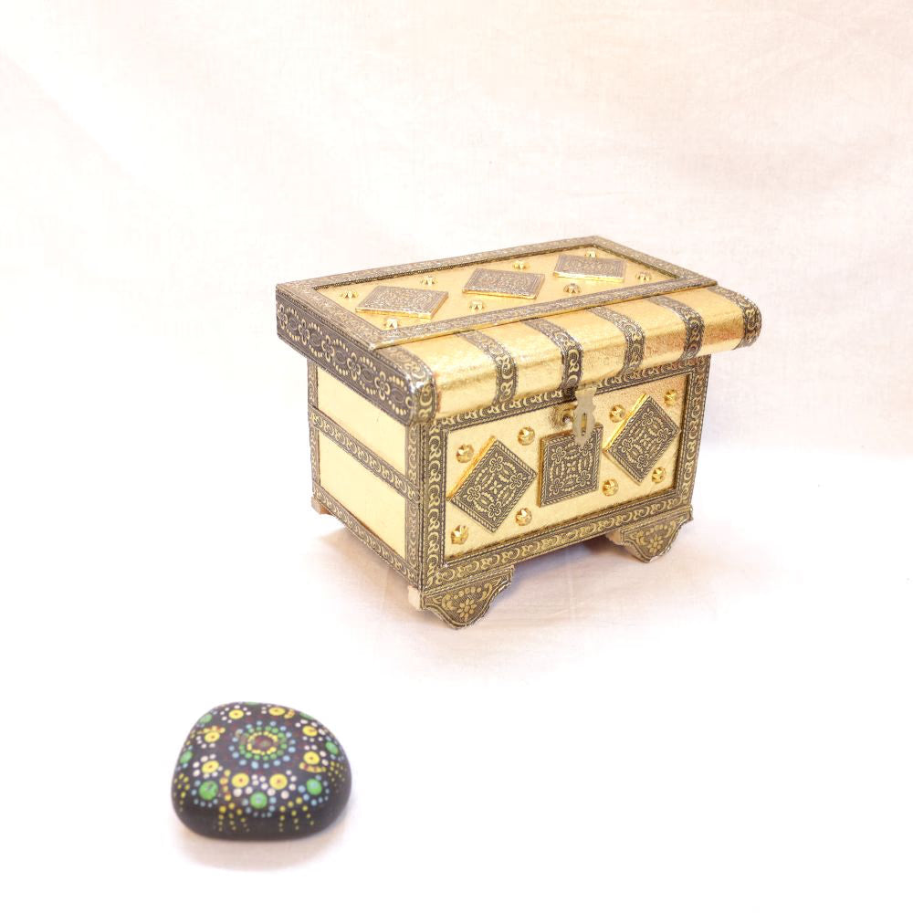 Pitari Rexin Box | 8 Inches | Traditional Indian Storage & Gifting