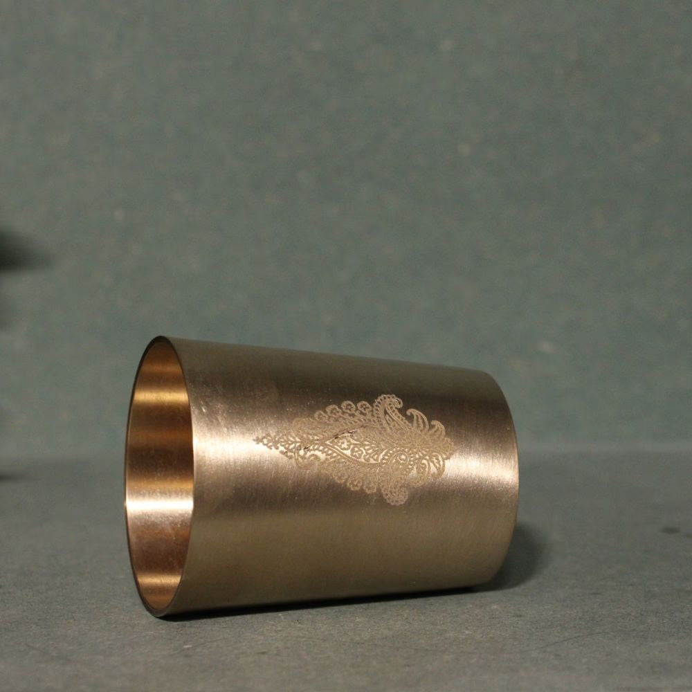 Handcrafted Kansa Glass – Traditional Bronze Drinking Tumbler