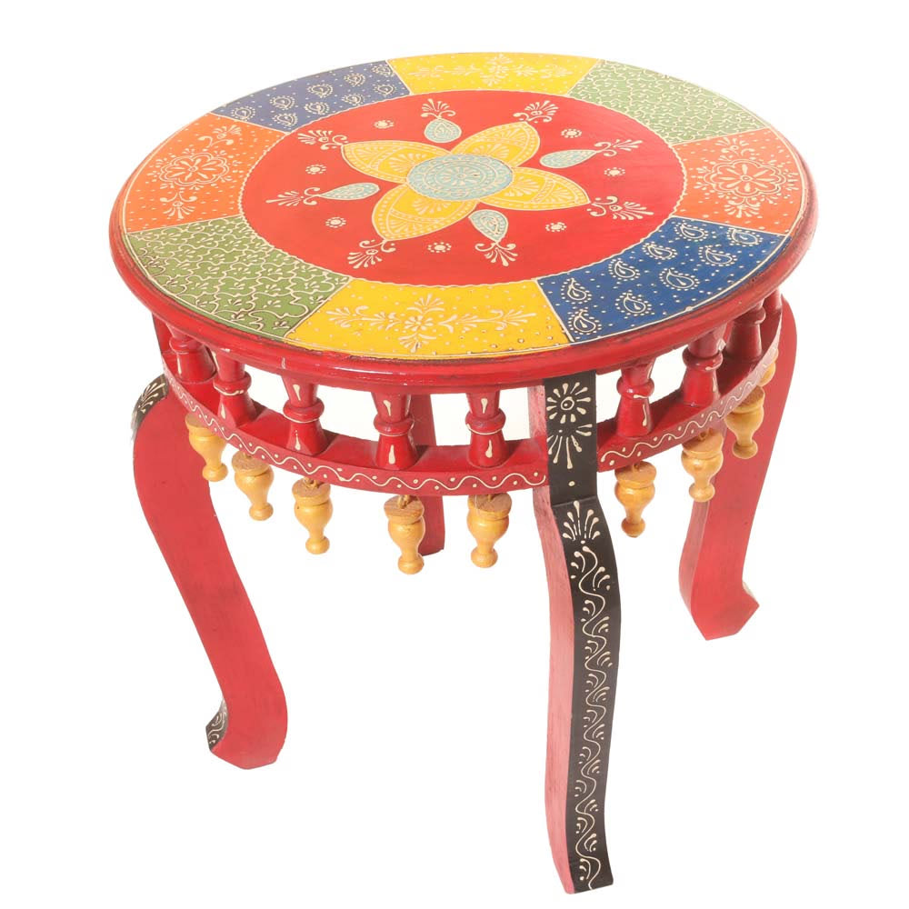 Wooden Ghanti Stool 18*18*18