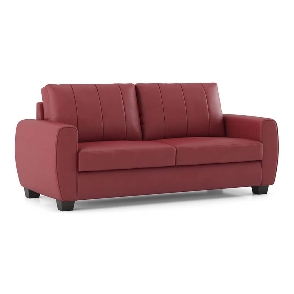 Modern 3 Seater Sofa with Vertical Channel Backrest