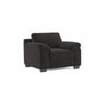 Modern 1 Seater Sofa | Plush Upholstered Armchair with Rolled Arms-Shivora Crafts