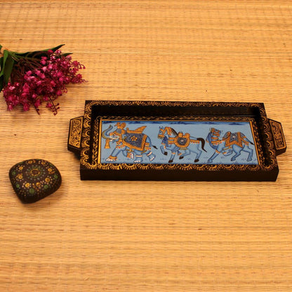 Wooden Printed Serving Tray 6x12