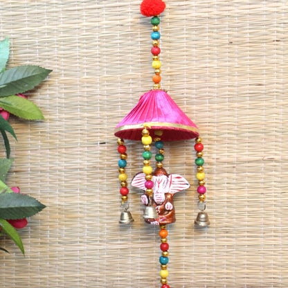 Handcrafted 3 Inch Deep Latkan – Traditional Hanging Diya Decor