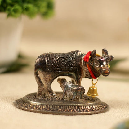 Metal Silver Kamdhenu (Small)