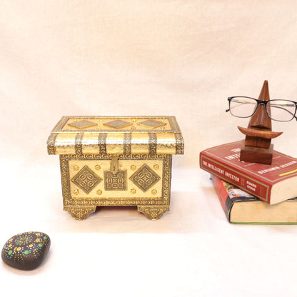 Pitari Rexin Box | 8 Inches | Traditional Indian Storage & Gifting