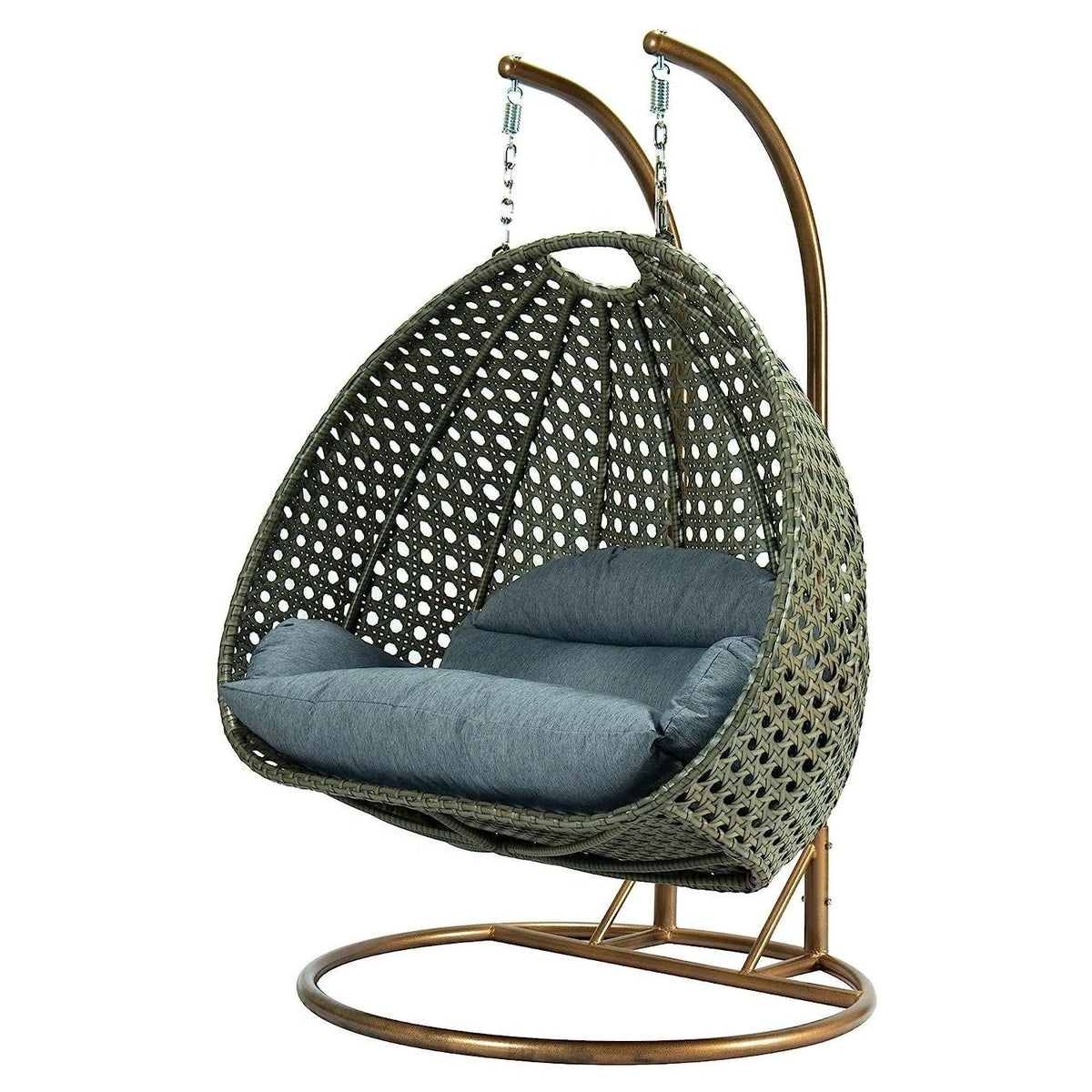 Outdoor Hanging Egg Chair with Stand | Woven Cocoon Lounge Chair