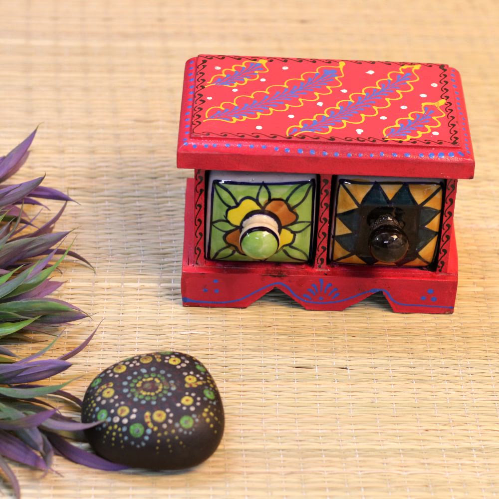 Wooden 2 Drawer