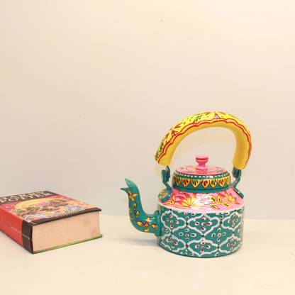 Printed Tea Kettle — Handcrafted Decorative Chai Ketli