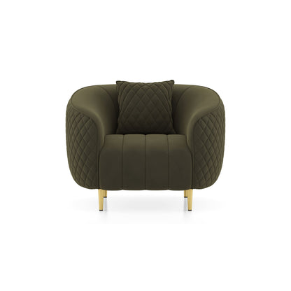 Quilted Channel Back 3 Seater Sofa