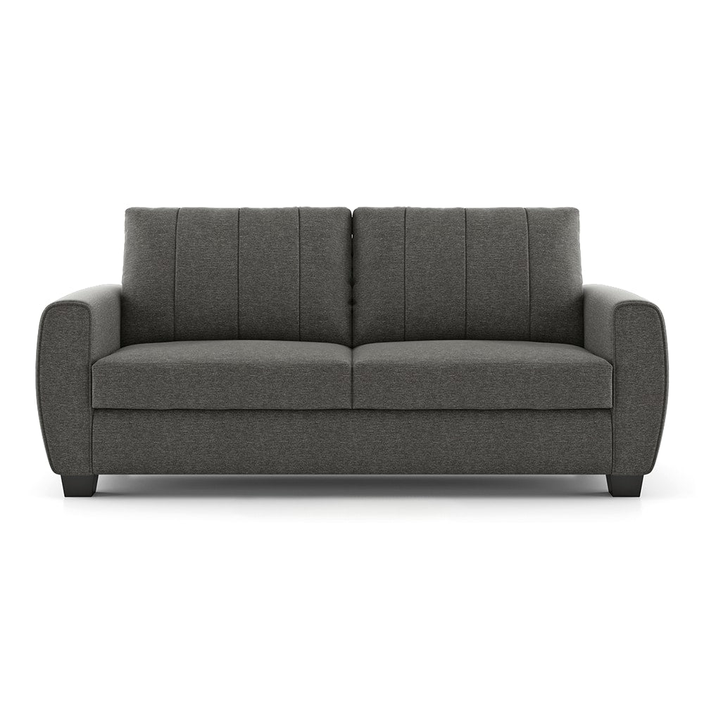 Modern 3-Seater Sofa with Vertical Channel Back-Shivora Crafts