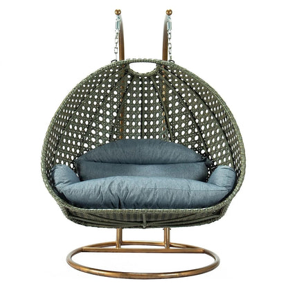 Outdoor Hanging Egg Chair with Stand | Woven Cocoon Lounge Chair