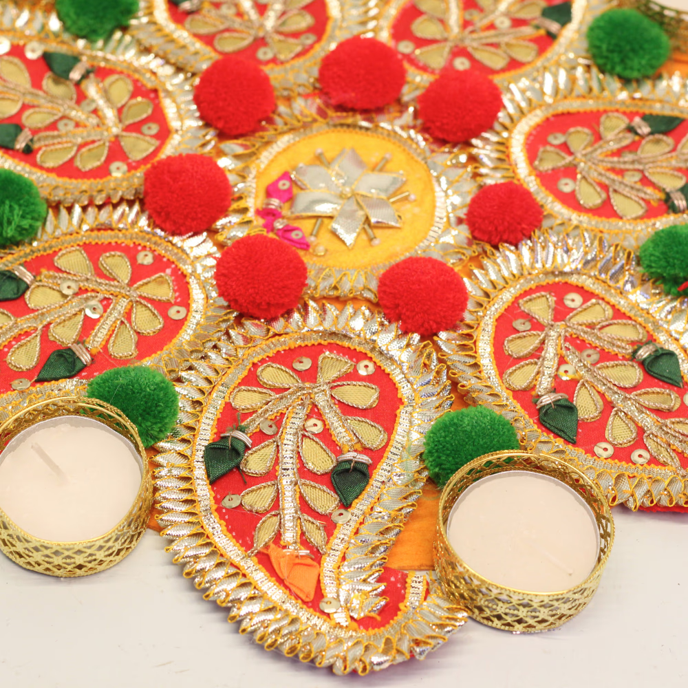 Rangoli Candle Holder — Handcrafted Decorative Diya Stand