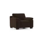 Modern 1 Seater Sofa | Plush Upholstered Armchair with Rolled Arms-Shivora Crafts