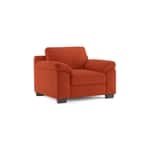 Modern 1 Seater Sofa | Plush Upholstered Armchair with Rolled Arms-Shivora Crafts
