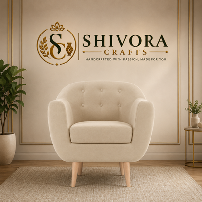 Elegant Button Tufted Accent Armchair