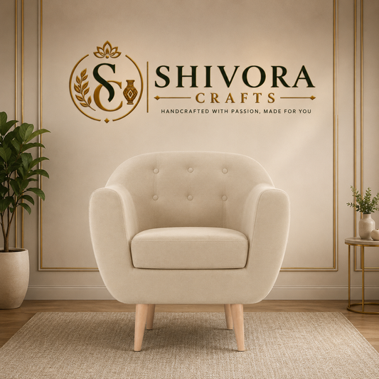 Elegant Button Tufted Accent Armchair
