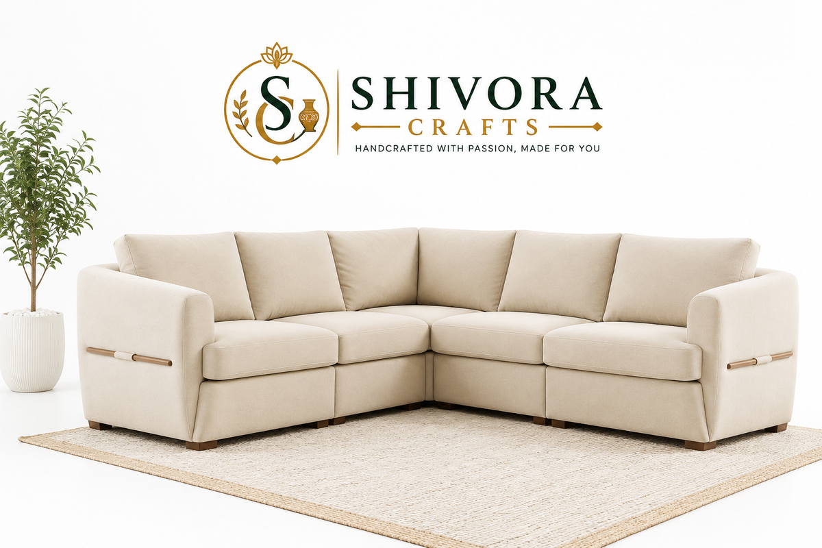 Modern L-Shaped Sectional Sofa with Corner Chaise