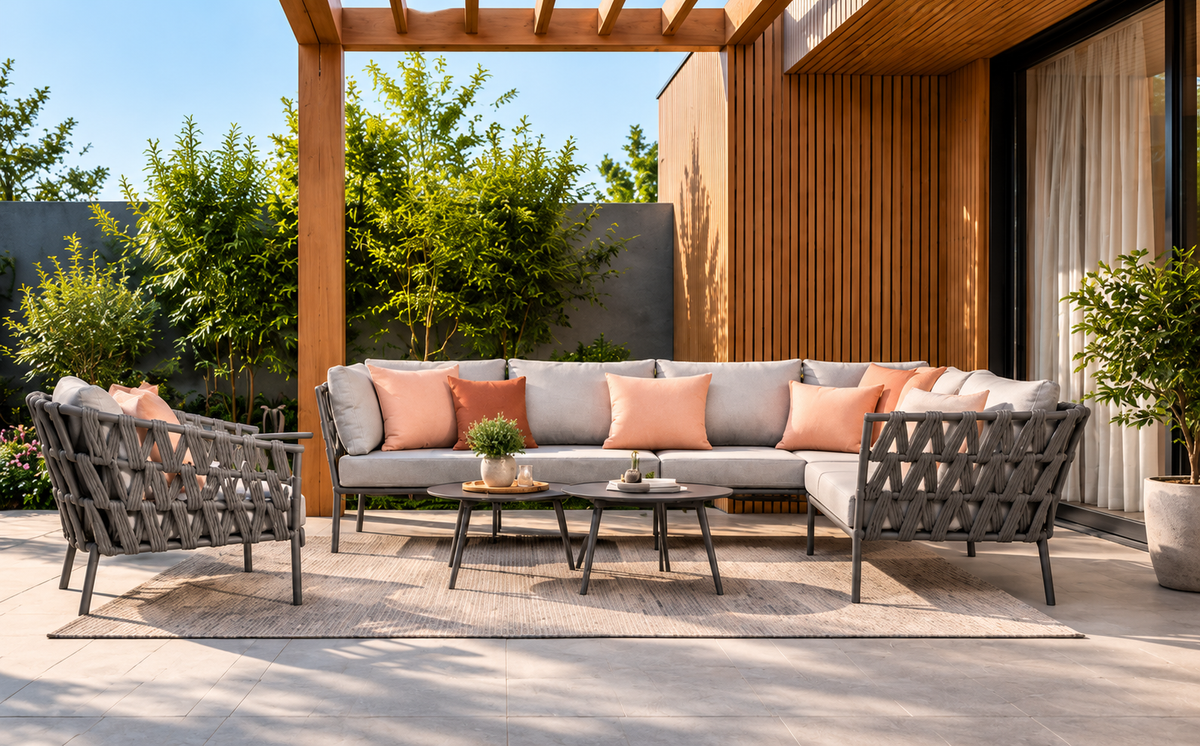 Outdoor Modular Patio Sofa Set | Sectional Sofa, Lounge Chairs & Tables