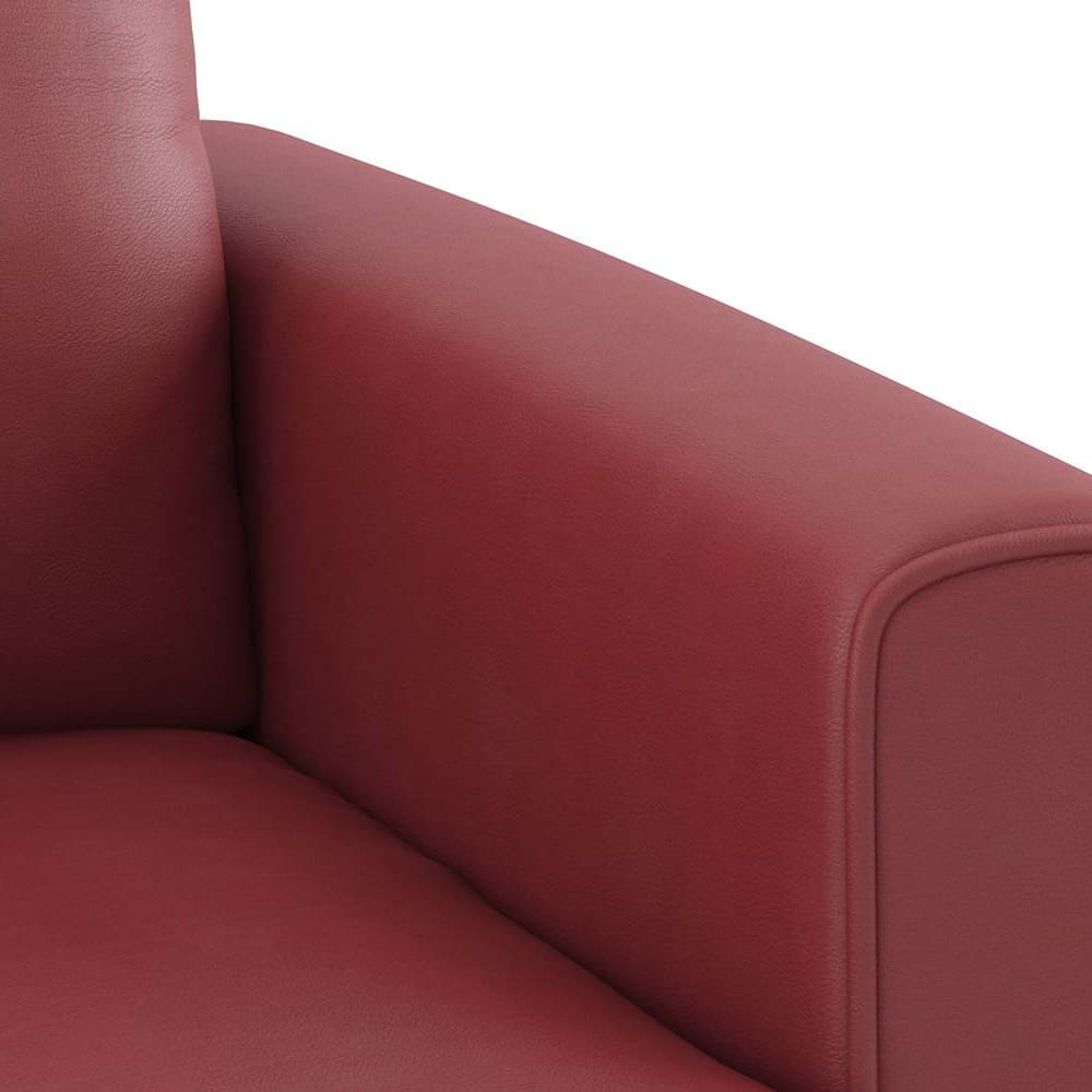 Modern 3 Seater Sofa with Vertical Channel Backrest
