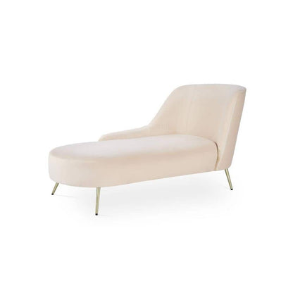 Modern Curved Lounge Chaise Chair – Elegant Upholstered Accent Seat-Shivora Crafts