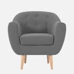 Elegant Button Tufted Accent Armchair