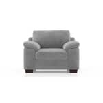 Modern 1 Seater Sofa | Plush Upholstered Armchair with Rolled Arms-Shivora Crafts