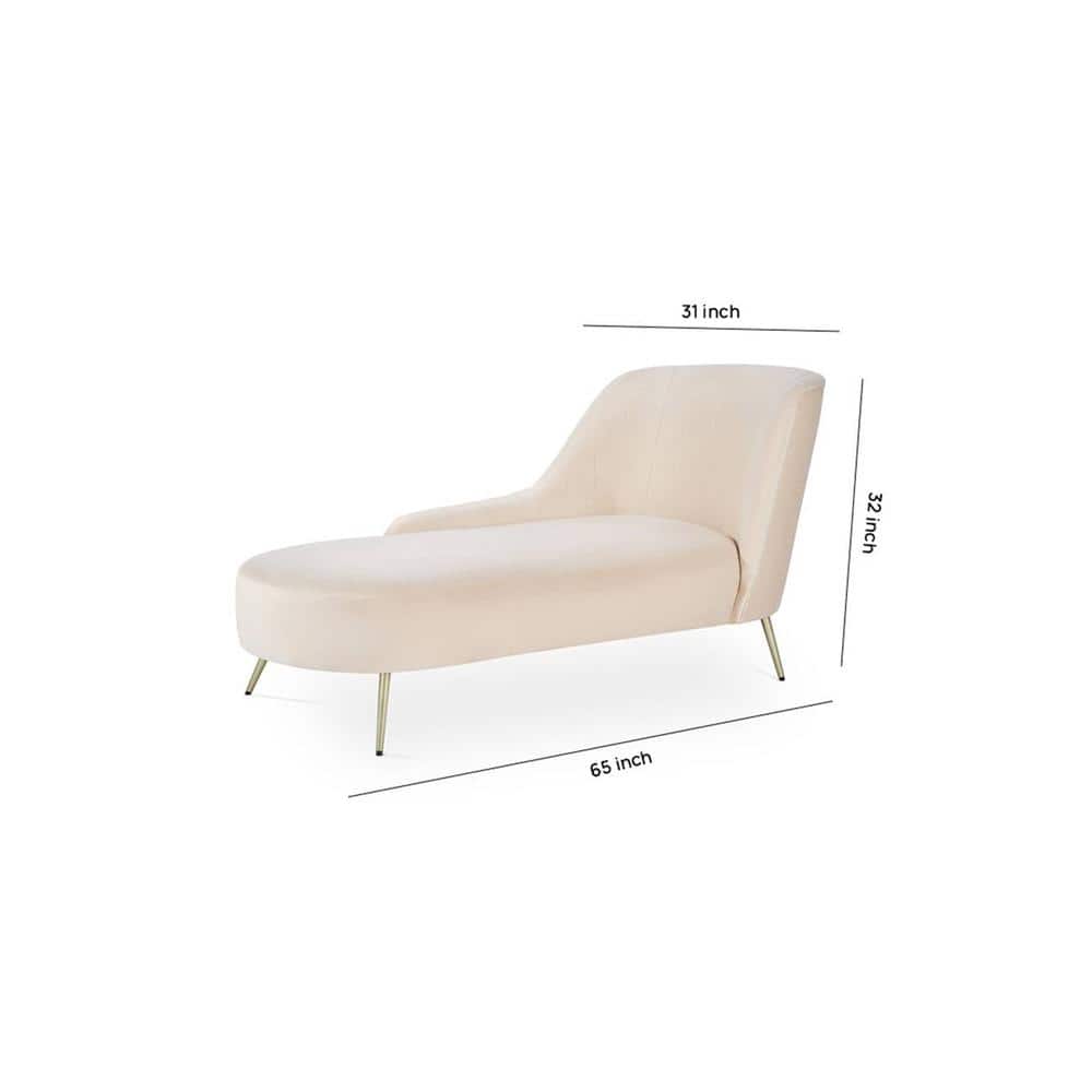 Modern Curved Lounge Chaise Chair – Elegant Upholstered Accent Seat-Shivora Crafts